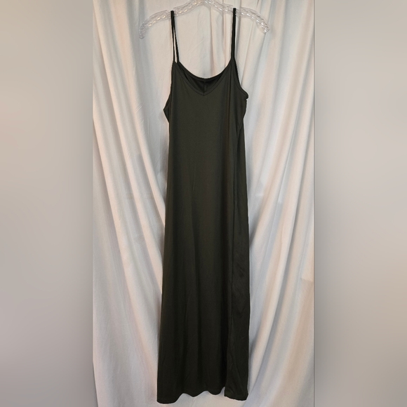 Figueroa & Flower Green/Pink Floral Maxi Loose Fit Dress Size M - Picture 8 of 10